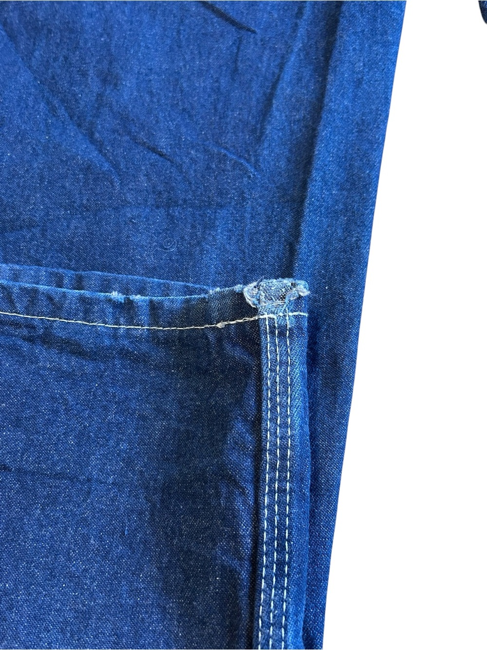 Dickies Denim Bib Overalls Carpenter Workwear Blue Men’s 40x30 - Picture 7 of 16